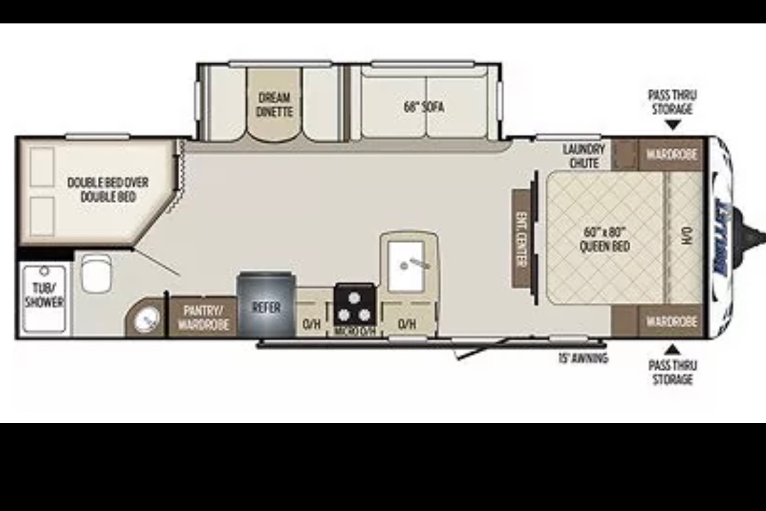 B&M’s Family Friendly Double Bunk House Travel Trailer