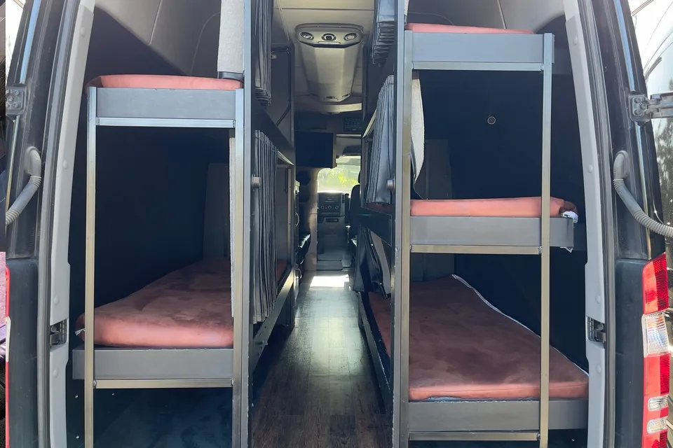 5-Bunk Sprinter Camper – Tour Bus Vibes | Family + Band Friendly