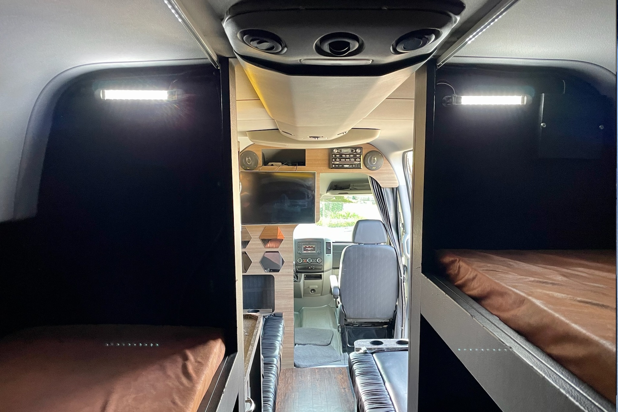 5-Bunk Sprinter Camper – Tour Bus Vibes | Family + Band Friendly
