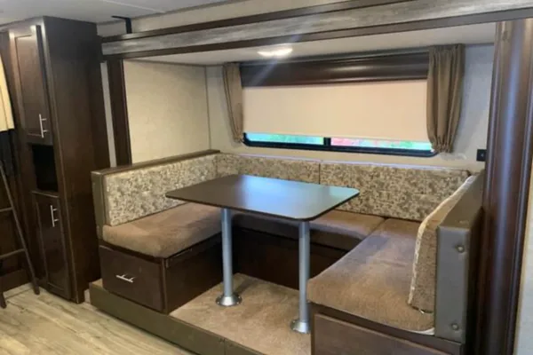 Jessica's Grey wolf Trailer with double bunk, 1 slide