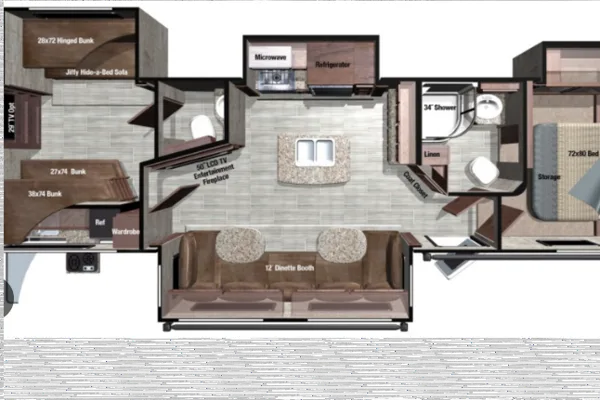 Bunkhouse!Sleeps 10, Spacious,Pet Friendly,Island