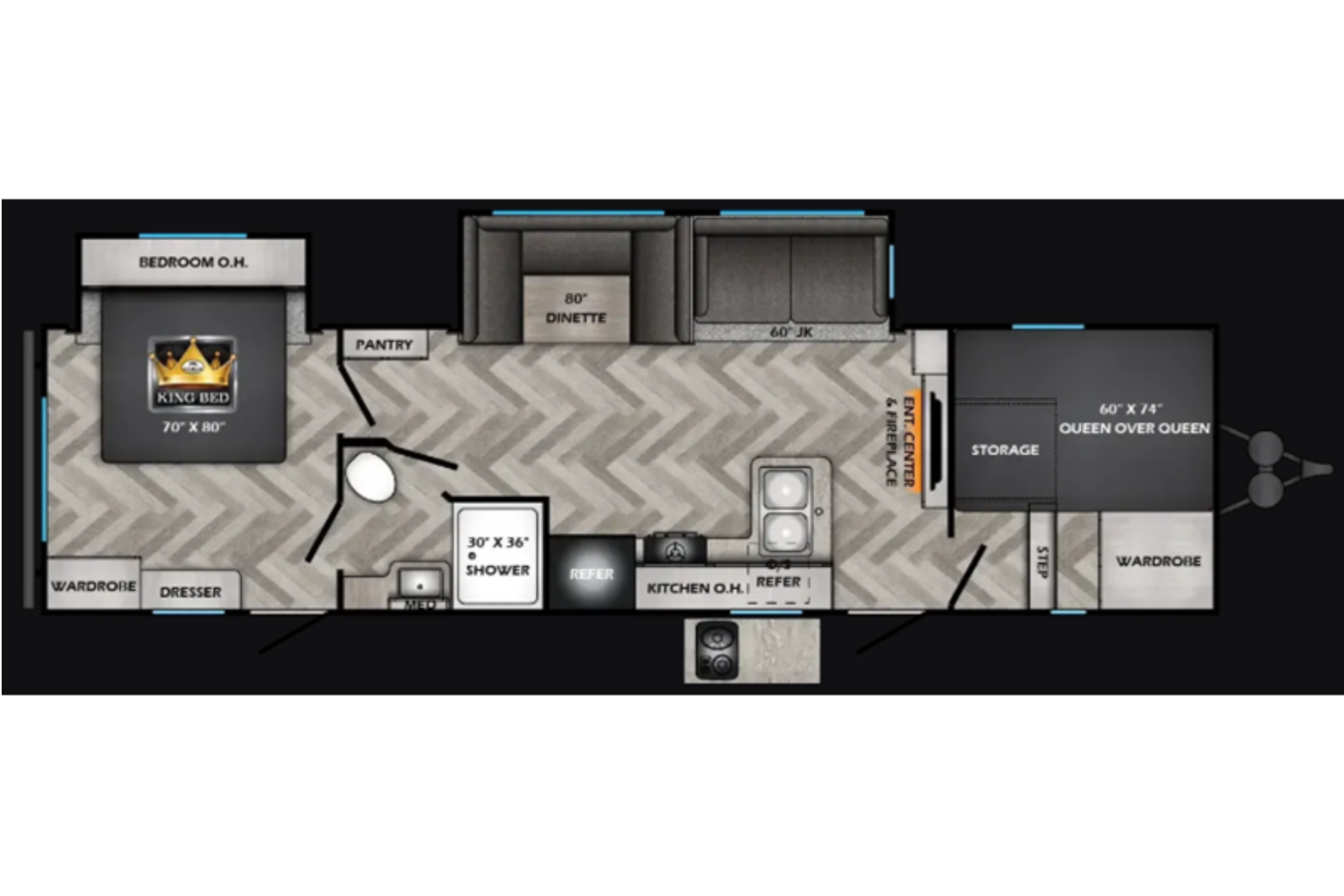 Maricela's Crossroads Zinger 320FB Travel Trailer