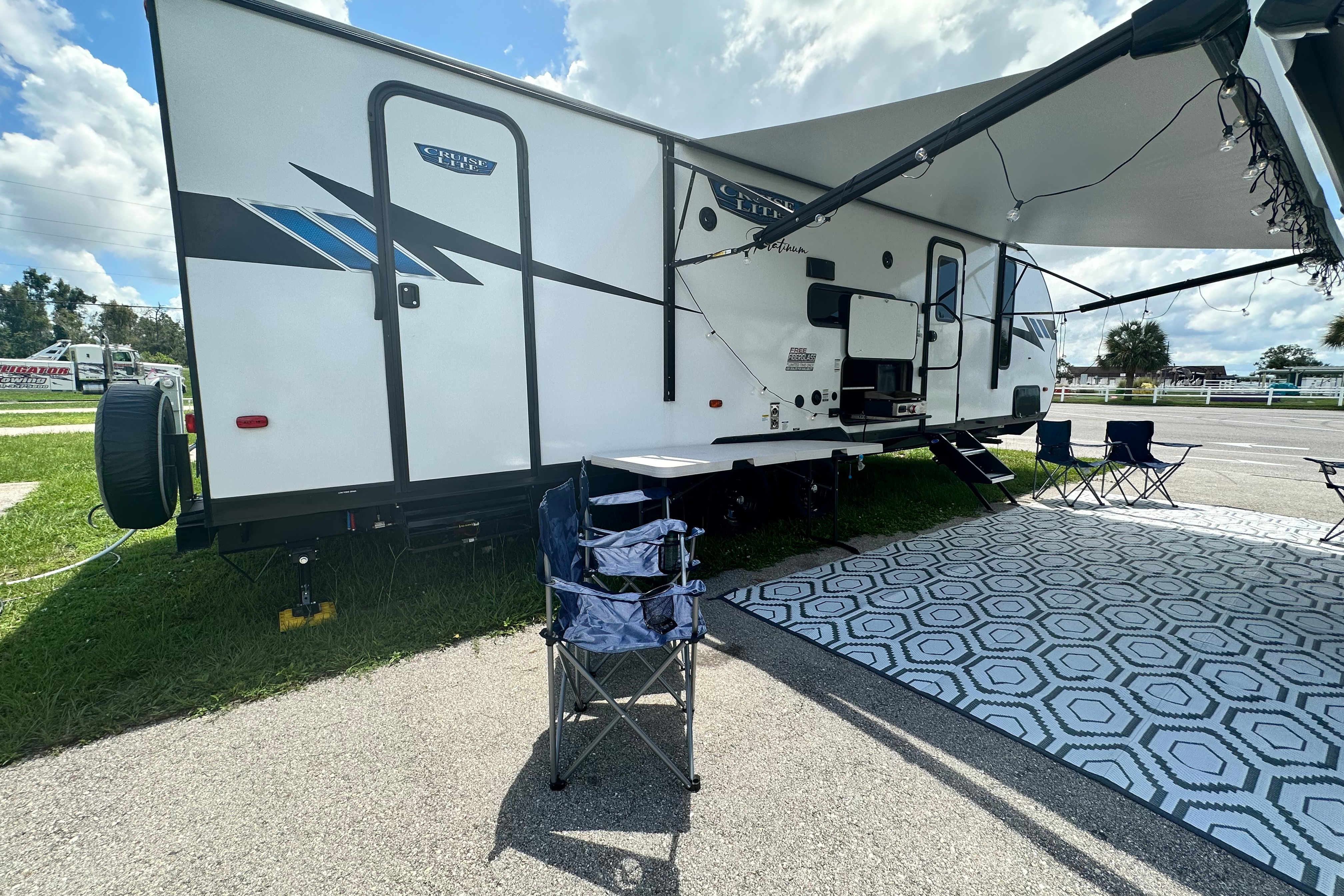 MEET BIGGIE OUR LARGE LUX RV, ASK ABOUT OUR ADDONS