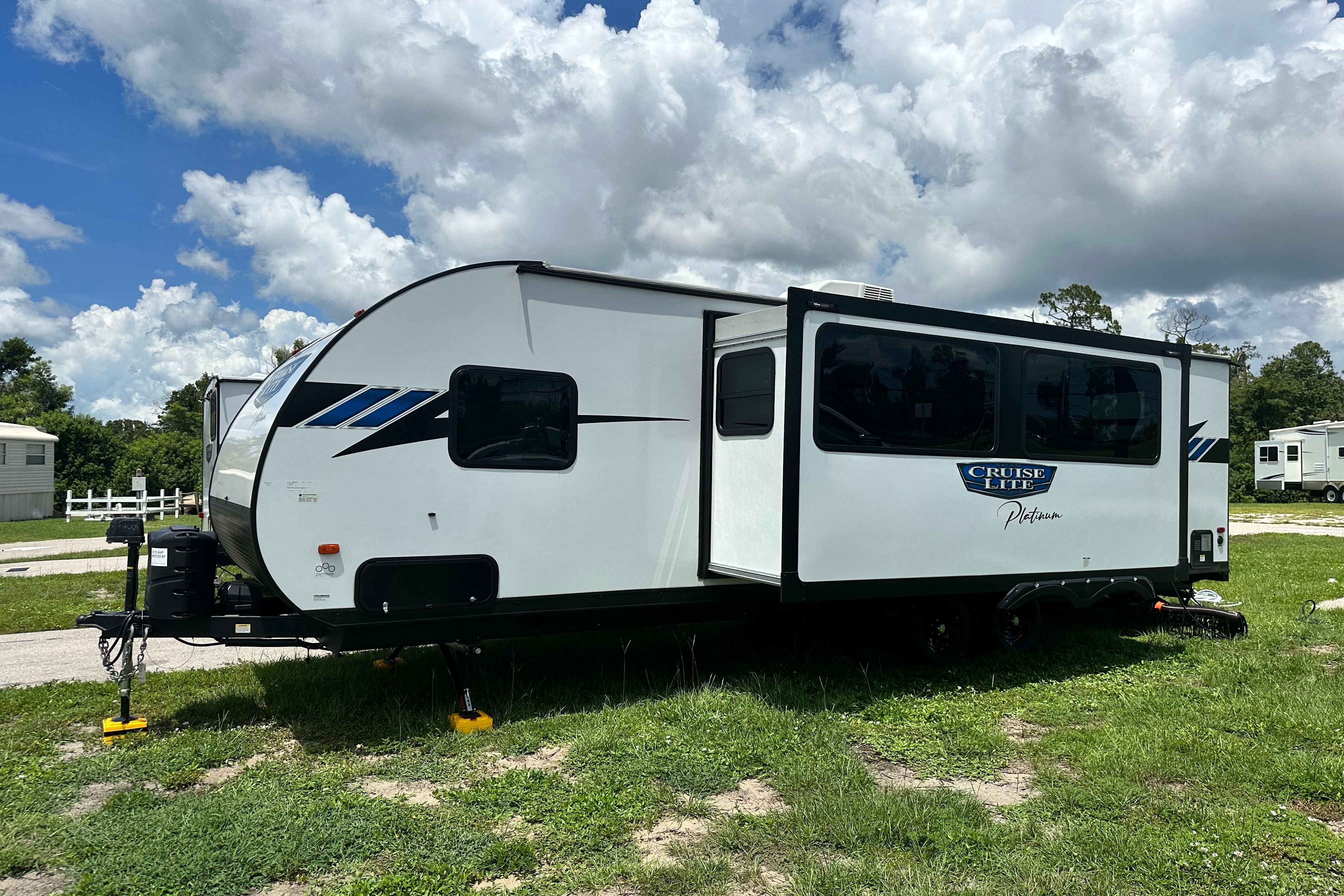 MEET BIGGIE OUR LARGE LUX RV, ASK ABOUT OUR ADDONS