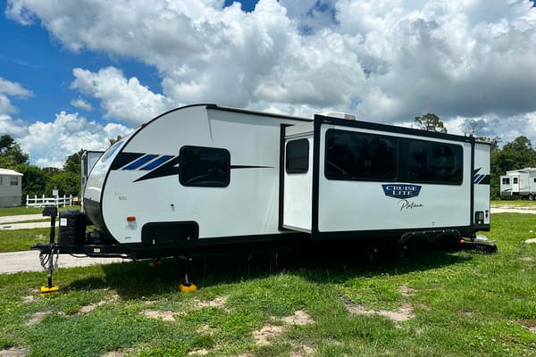 MEET BIGGIE OUR LARGE LUX RV, ASK ABOUT OUR ADDONS