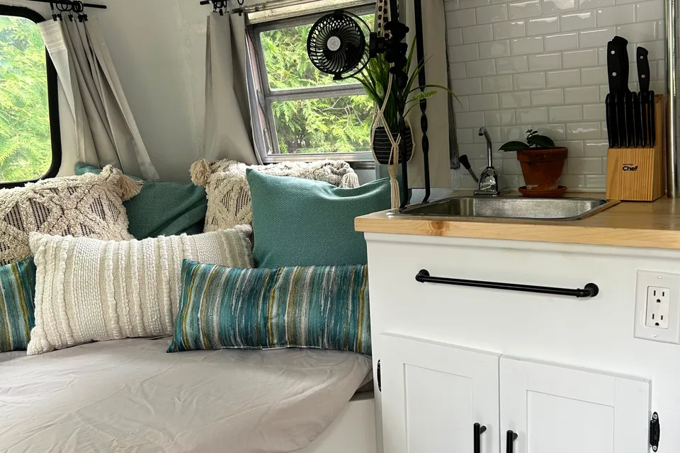 Vintage retro chic Boler Travel Trailer