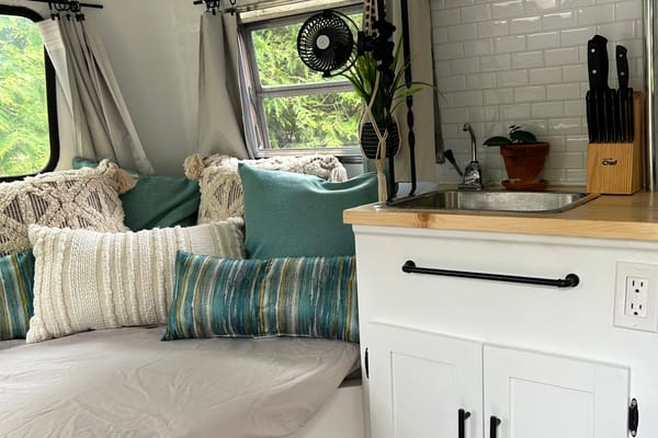 Vintage retro chic Boler Travel Trailer