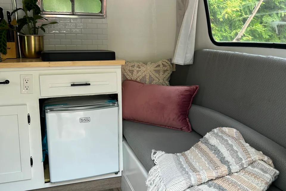 Vintage retro chic Boler Travel Trailer