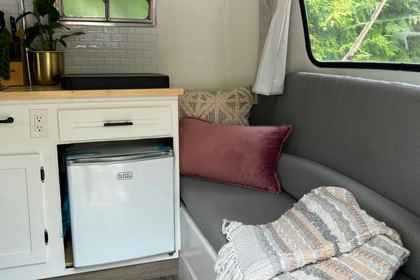 Vintage retro chic Boler Travel Trailer