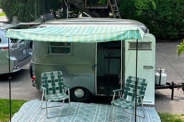 Vintage retro chic Boler Travel Trailer