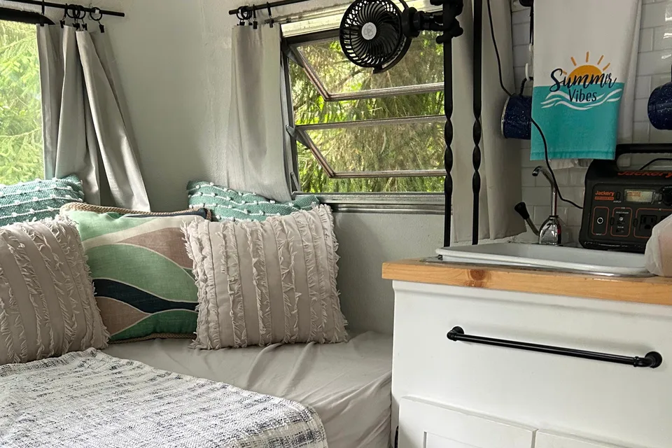 Vintage retro chic Boler Travel Trailer