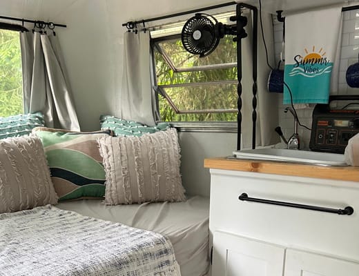 Vintage retro chic Boler Travel Trailer