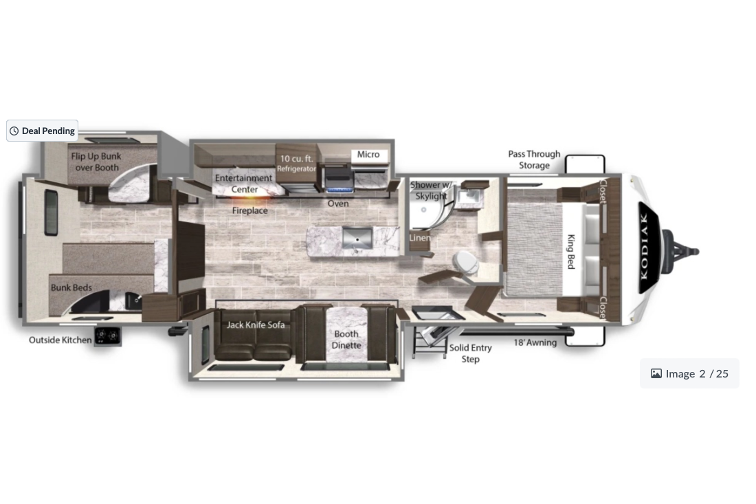 The 4G's Dutchmen Kodiak Ultimate Travel Trailer