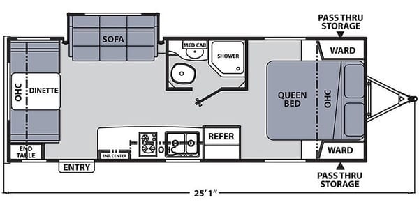 "THE BARNANO" (2021 Apex 213RDS Travel Trailer)