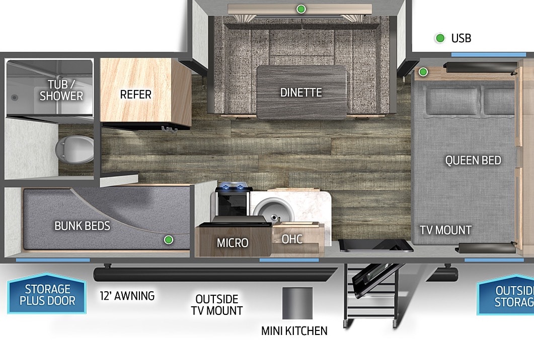 Blake's Forest River Wolf Pup 17JG Travel Trailer