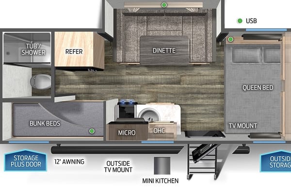 Blake's Forest River Wolf Pup 17JG Travel Trailer