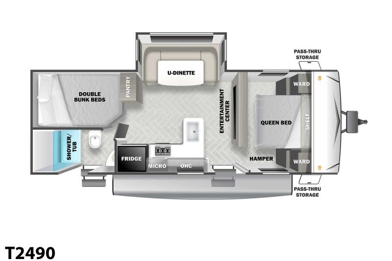 Rv Rentals Way of Life's Forest River Evo T2490 Travel Trailer (LE1)