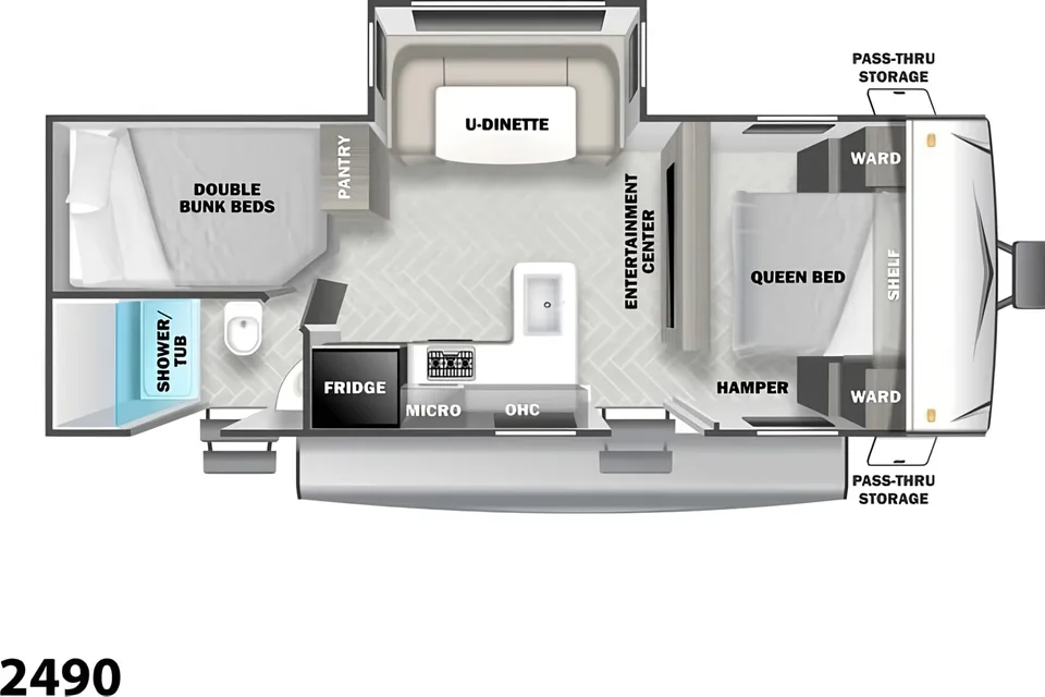 Rv Rentals Way of Life's Forest River Evo T2490 Travel Trailer (LE1)
