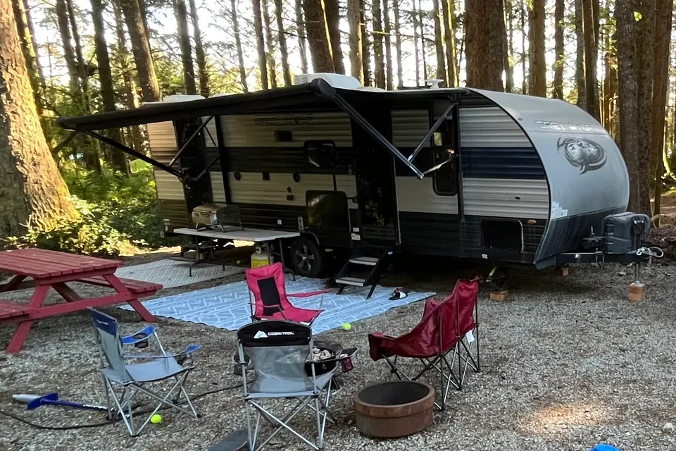 Aaron's Forest River Grey Wolf Travel Trailer
