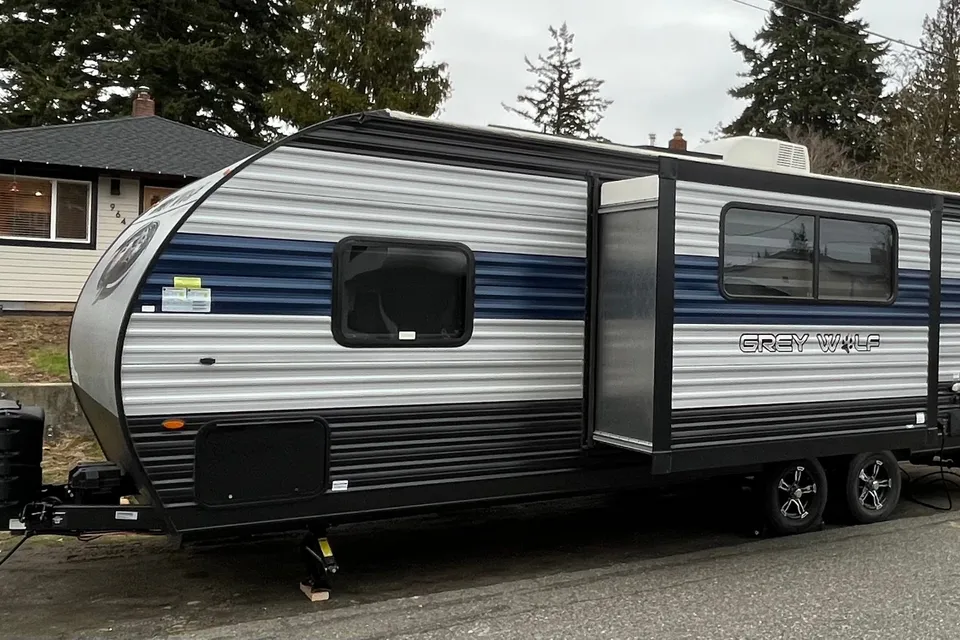 Aaron's Forest River Grey Wolf Travel Trailer