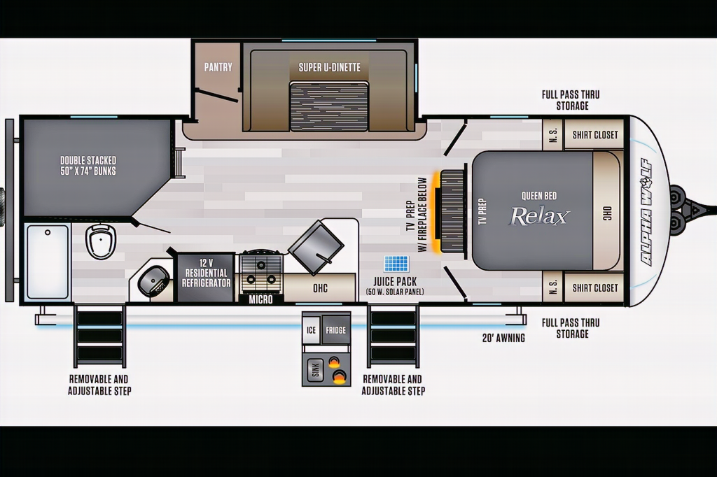 2022 Forest River 23DBH-L Travel Trailer