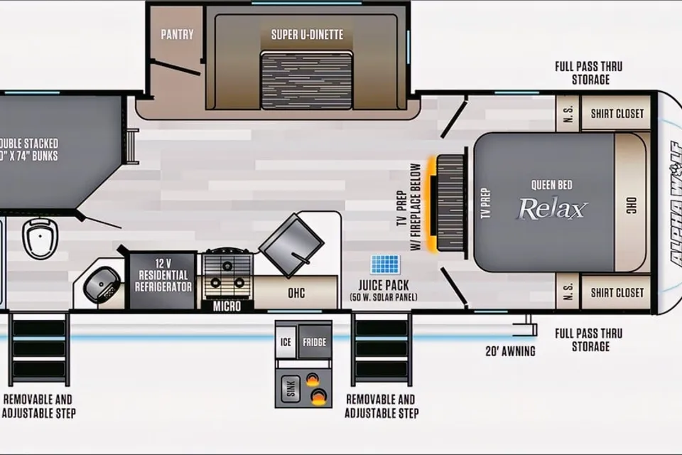 2022 Forest River 23DBH-L Travel Trailer