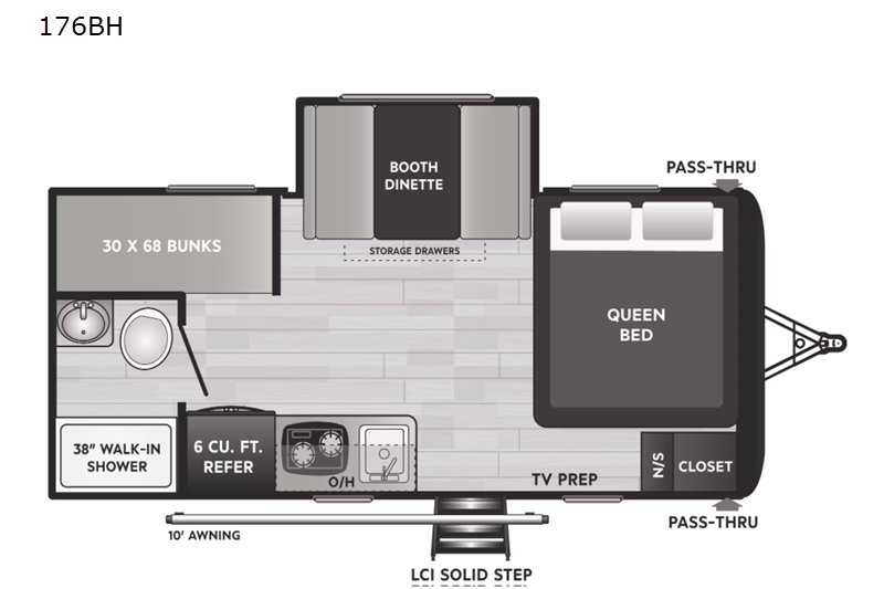 Little sunshine RV Rentals Hideout 176BH