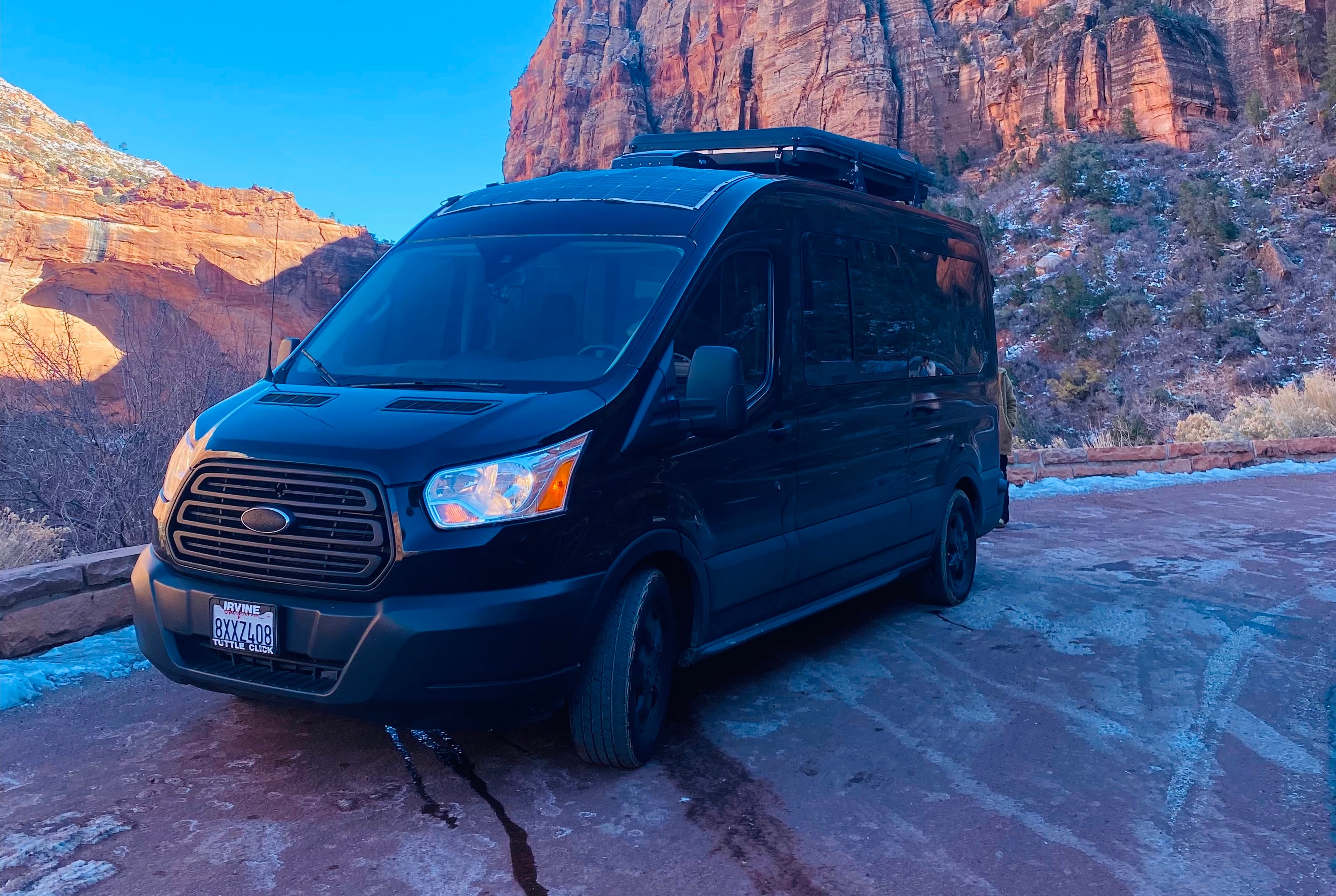 Camper Van with Pop up tent Ford Transit XLT Campervan