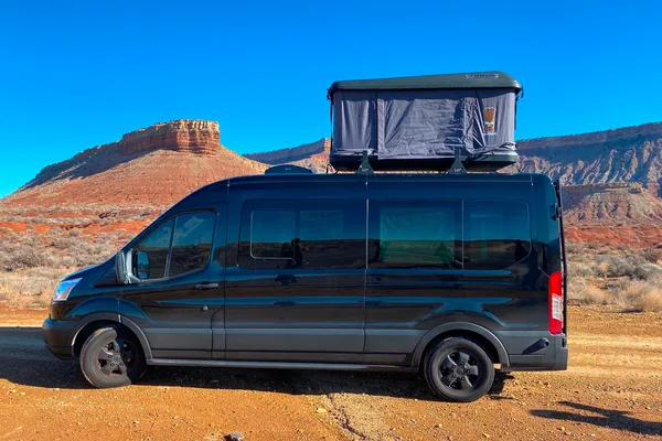 Camper Van with Pop up tent Ford Transit XLT Campervan