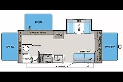 Elderado's Jay Feather X23F Travel Trailer