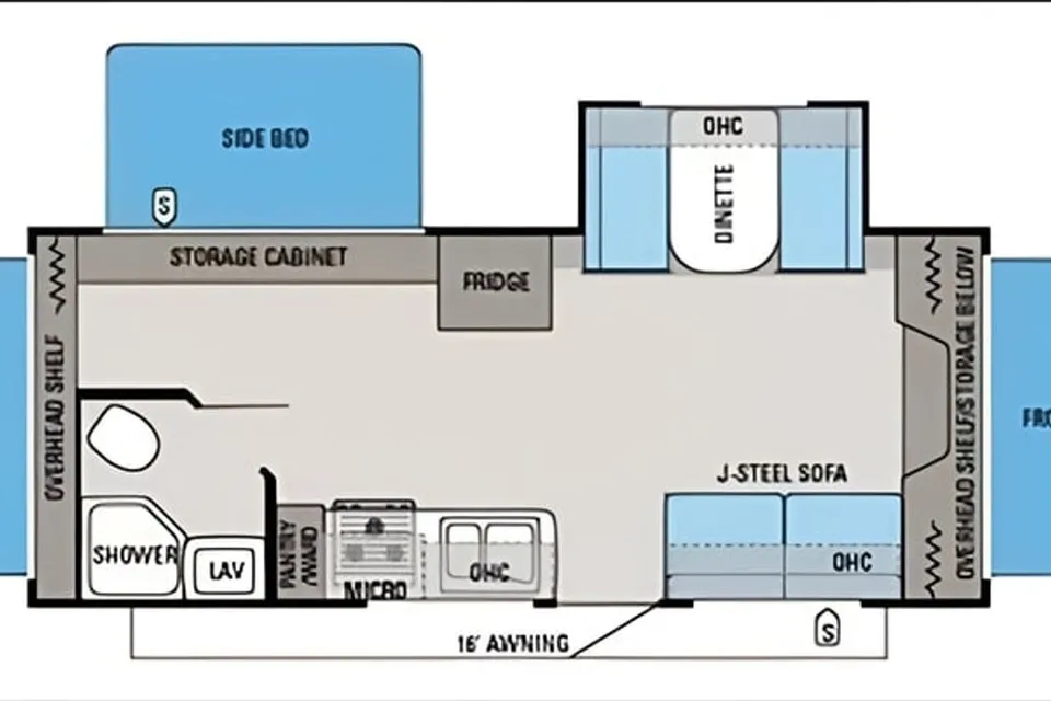 Elderado's Jay Feather X23F Travel Trailer