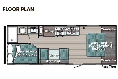Family Fun 25' Bunkhouse | Sleeps 6-8 | Under 4000lbs