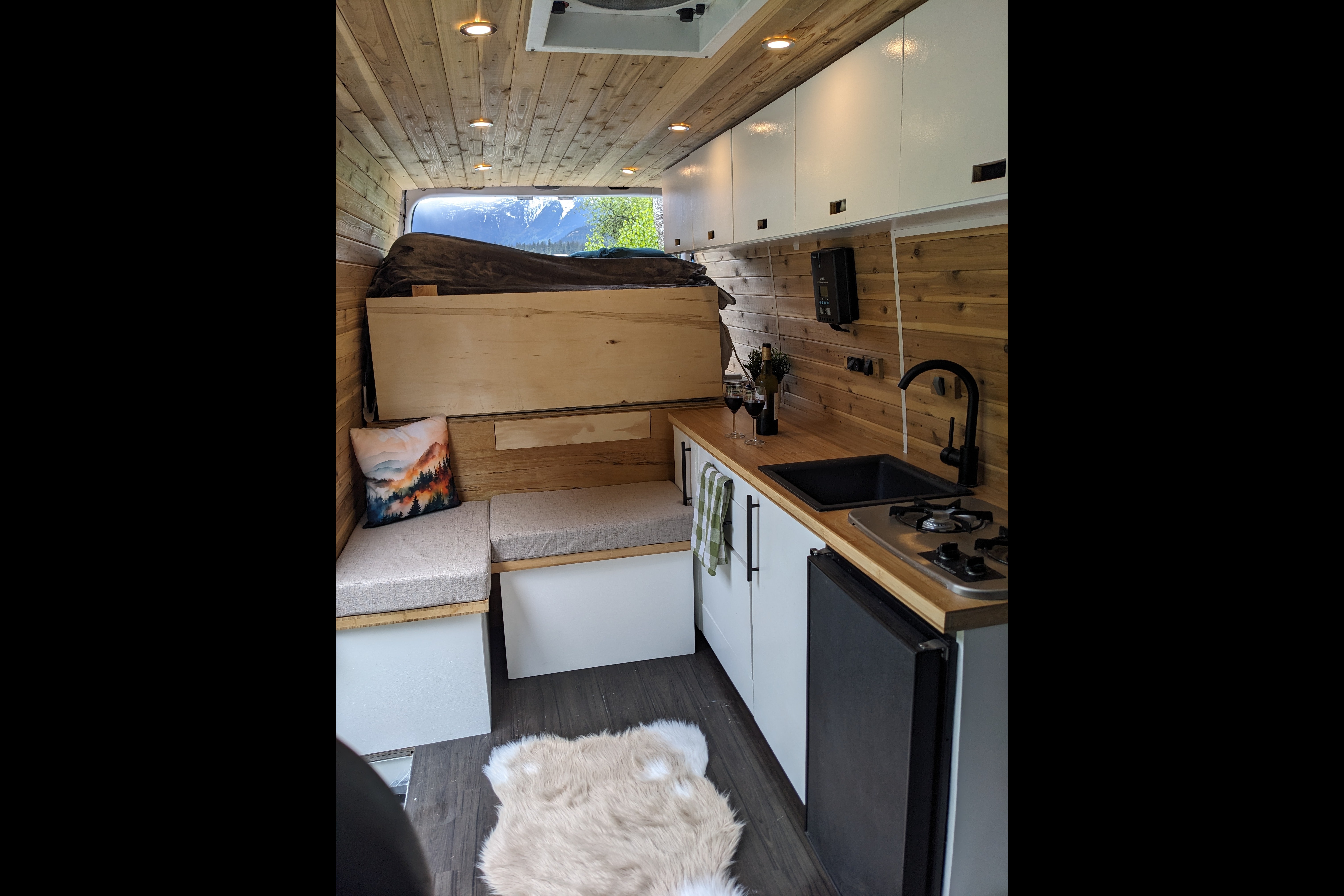 Stand 6ft+ Inside Save Money on Fuel: Diesel Engine Cozy Cabin on Wheels!