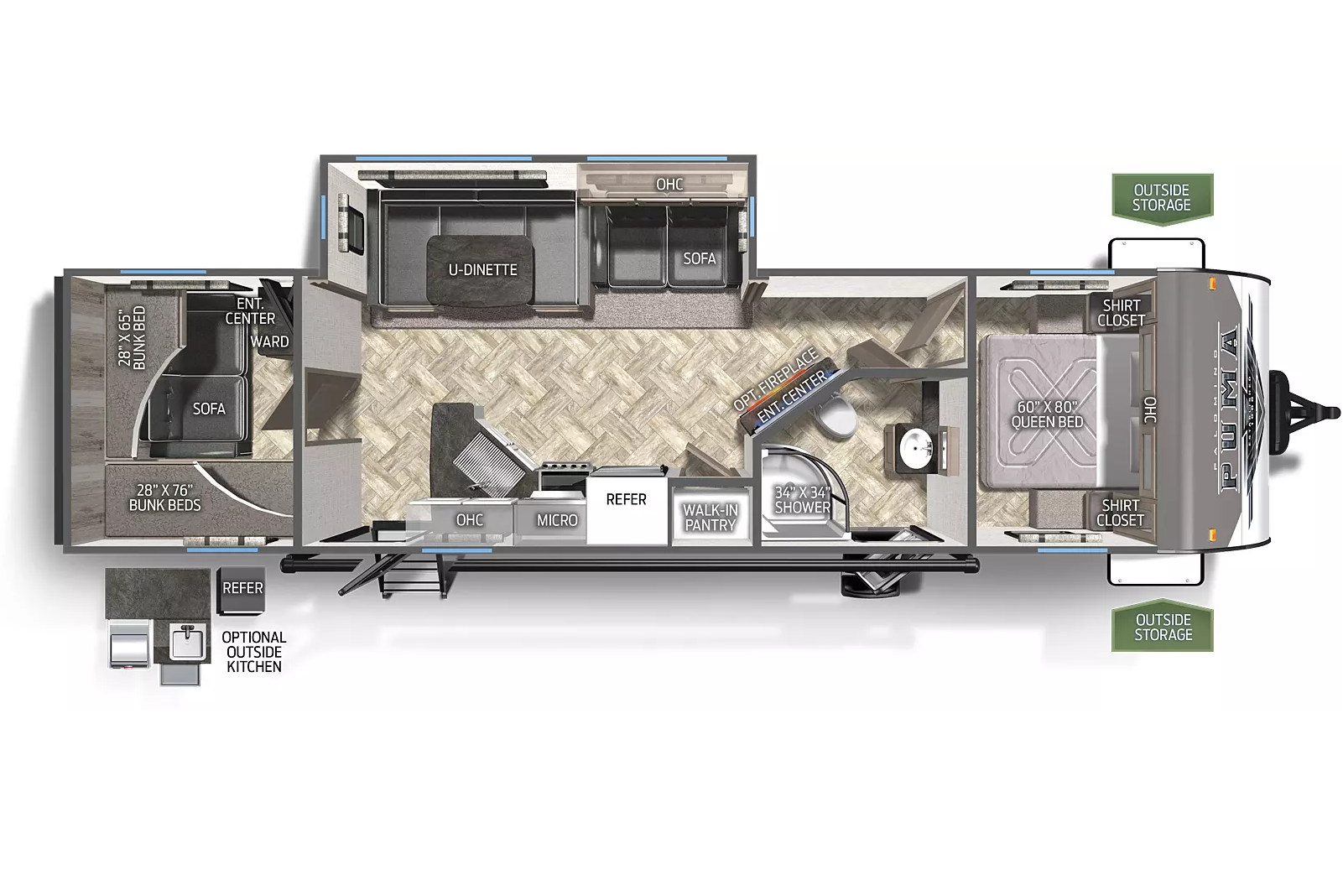 2022 All Season 36' Bunkhouse 