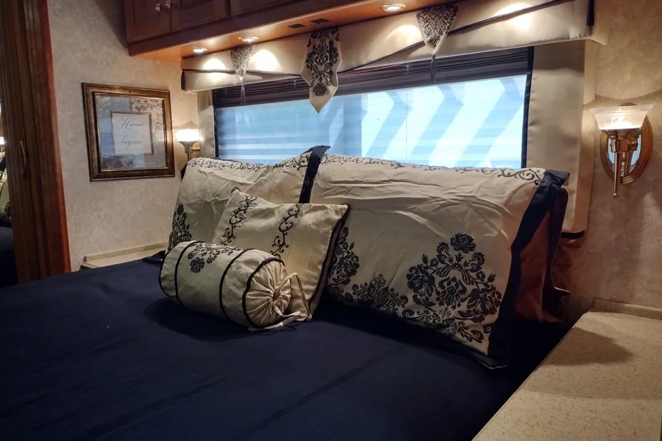 Stella - our luxury motorhome named after our English Mastiff