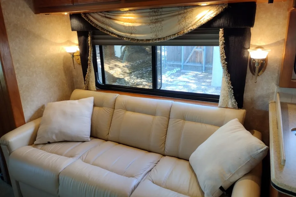 Stella - our luxury motorhome named after our English Mastiff