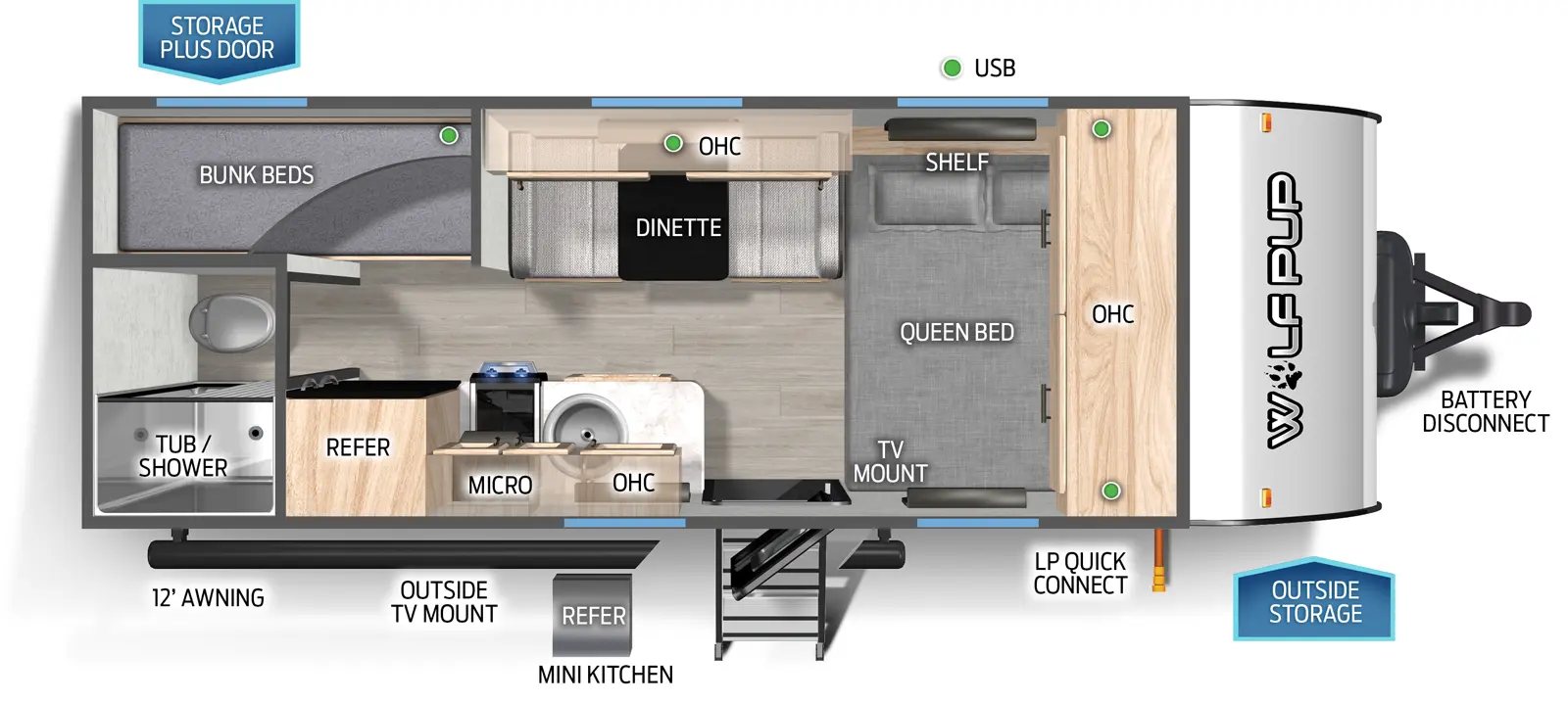 Shawn's Forest River Wolf Pup Travel Trailer