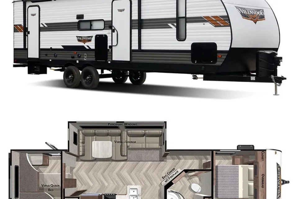 (Delivery ONLY) Andy's 10 Sleeper Forest River Wildwood Travel Trailer