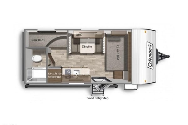 Lin's Light Weight Coleman17B Travel Trailer