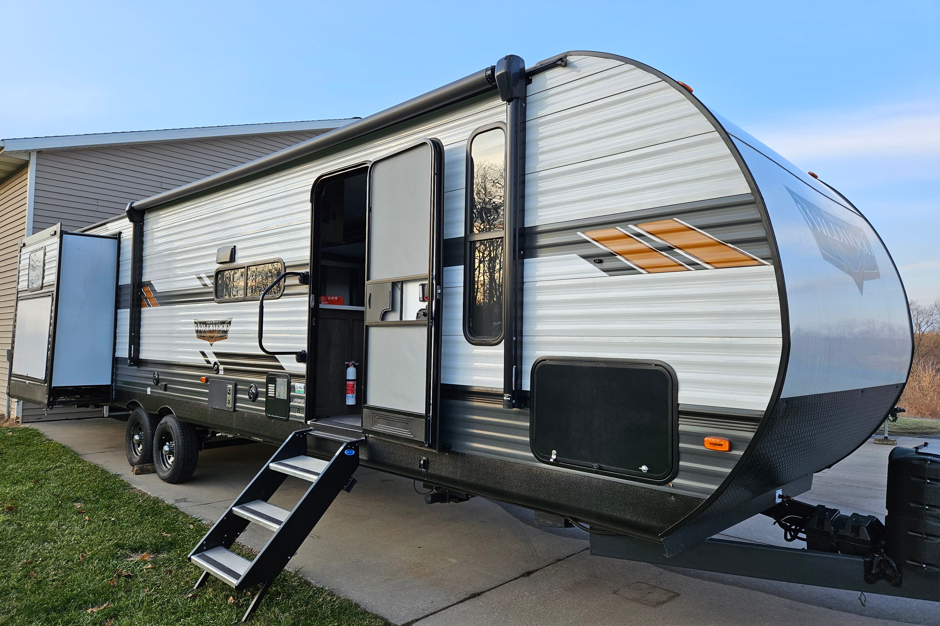 2022 Forest River Wildwood Bunkhouse Outdoor Kitchen