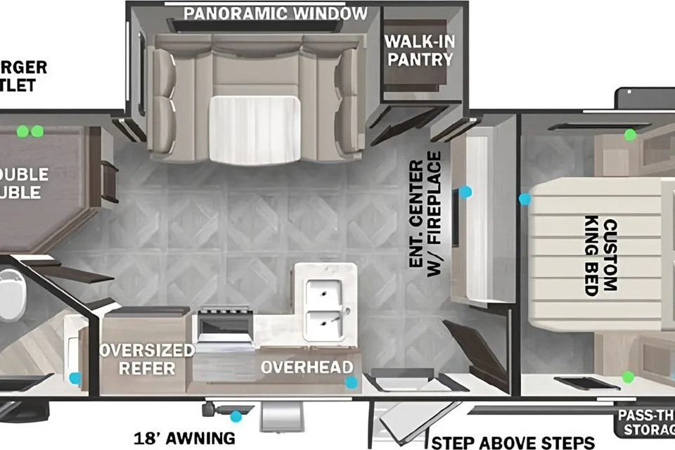 Family Bunkhouse Forest River Wildwood X-Lite 240BHXL