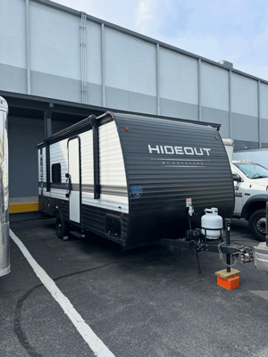 Simon and Nareman's Coleman Hideout Travel Trailer