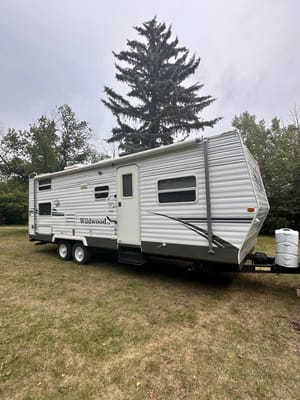 Mike and Brianne's Forest River Wildwood Travel Trailer