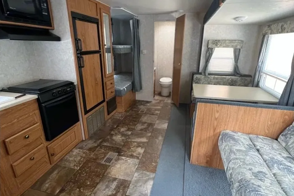 Mike and Brianne's Forest River Wildwood Travel Trailer