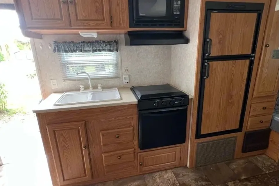Mike and Brianne's Forest River Wildwood Travel Trailer