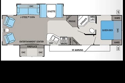 Home away from home! Jayco 32 Travel Trailer