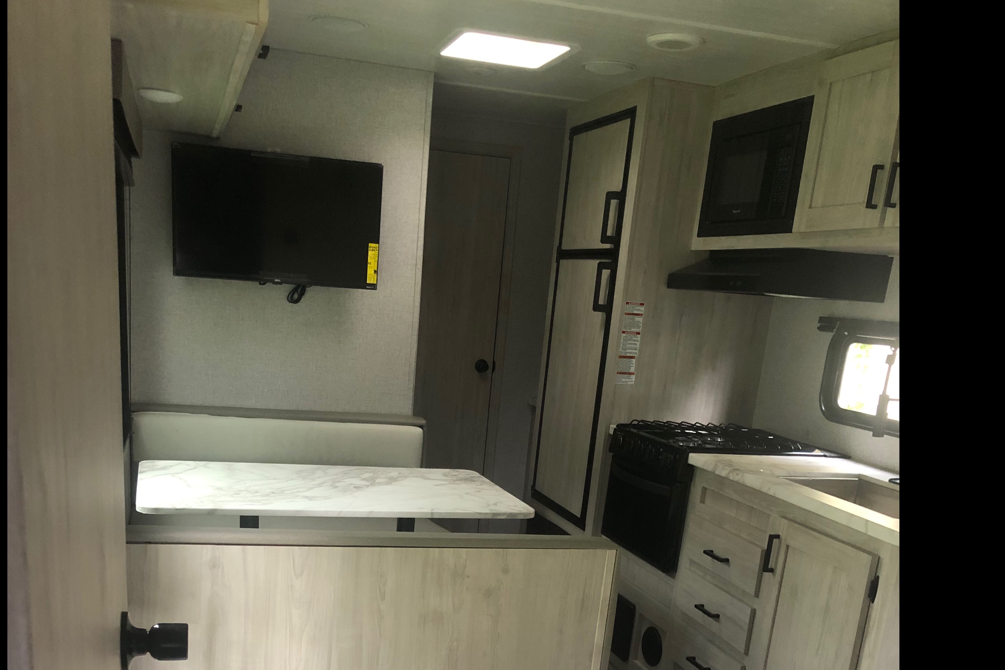 Gloria's east to west Silver Lake Travel Trailer