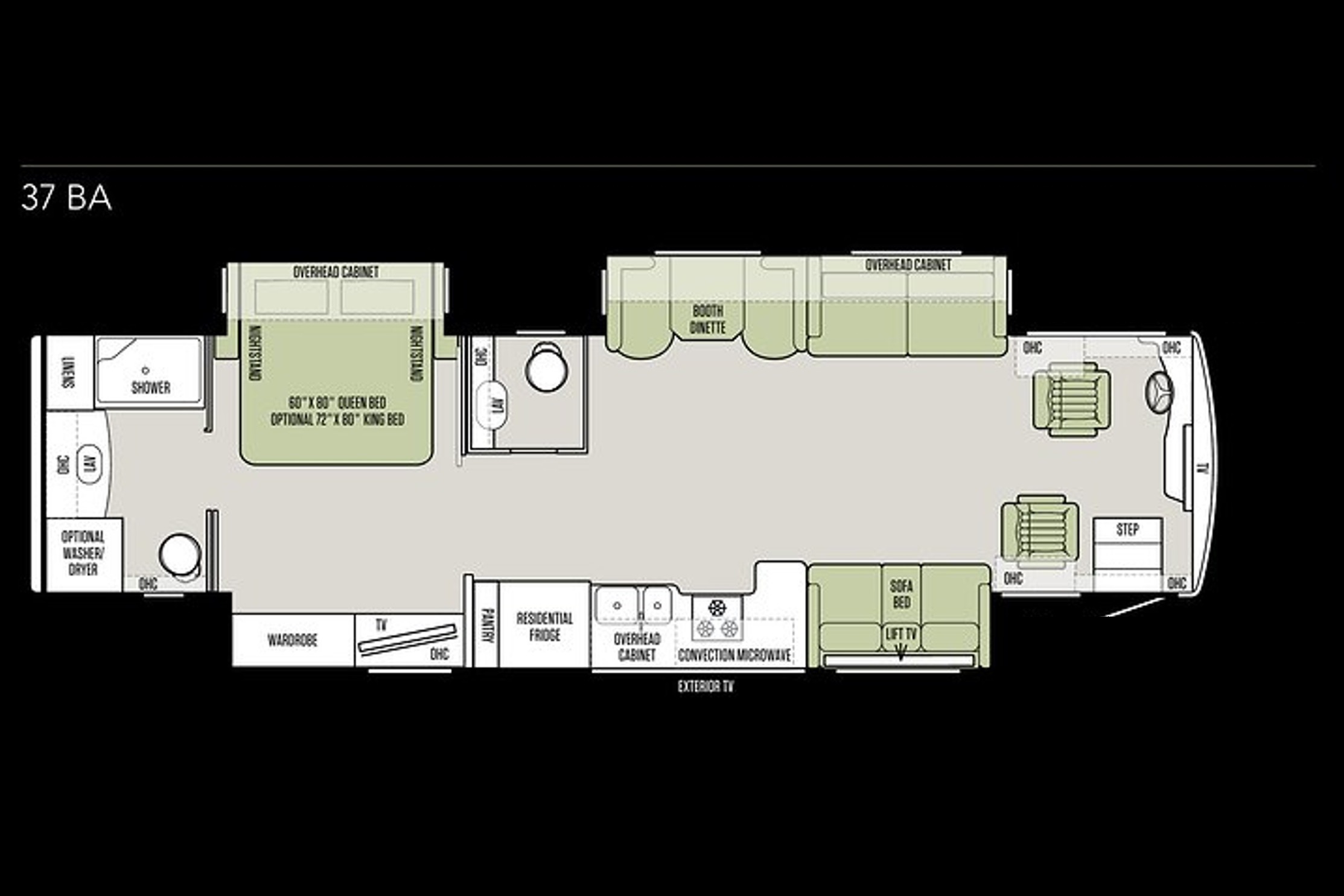 Glamping Queen Tiffin Motorhomes RED Class A