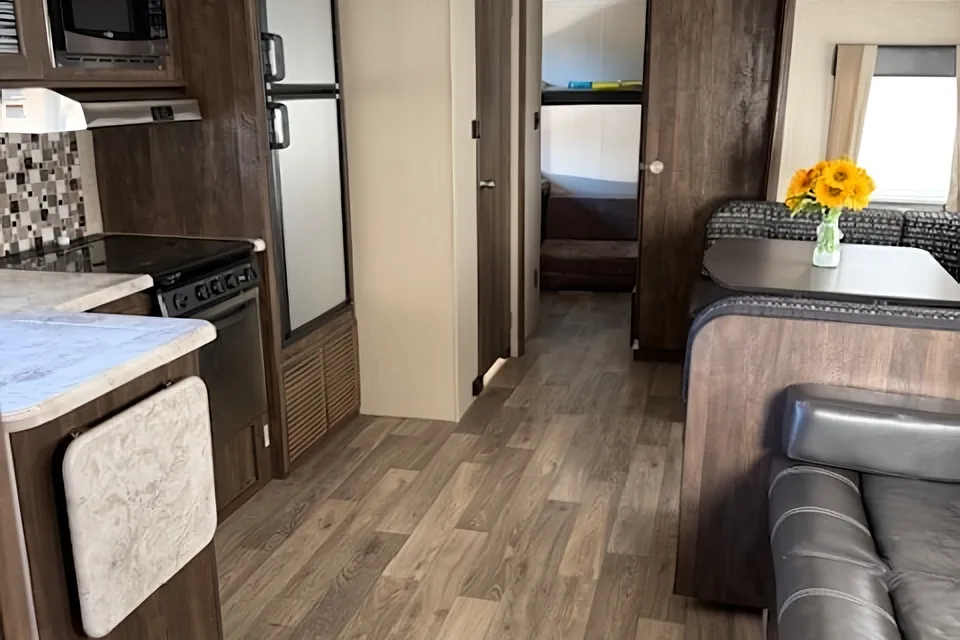 10-person family fun in the Spahn-Hernandez Forest River Island Vibe