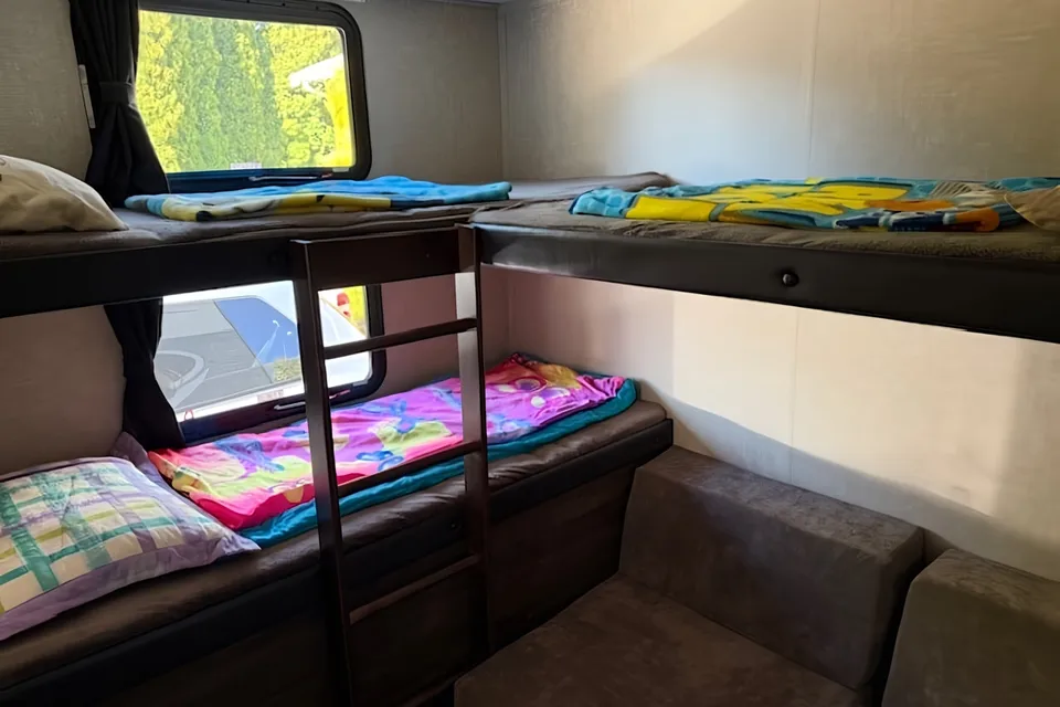 10-person family fun in the Spahn-Hernandez Forest River Island Vibe